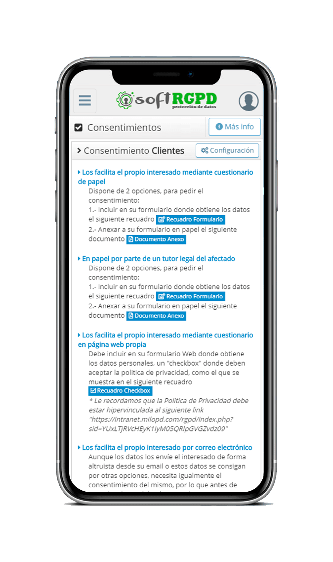 Plataforma para gestión de Derechos Afectados