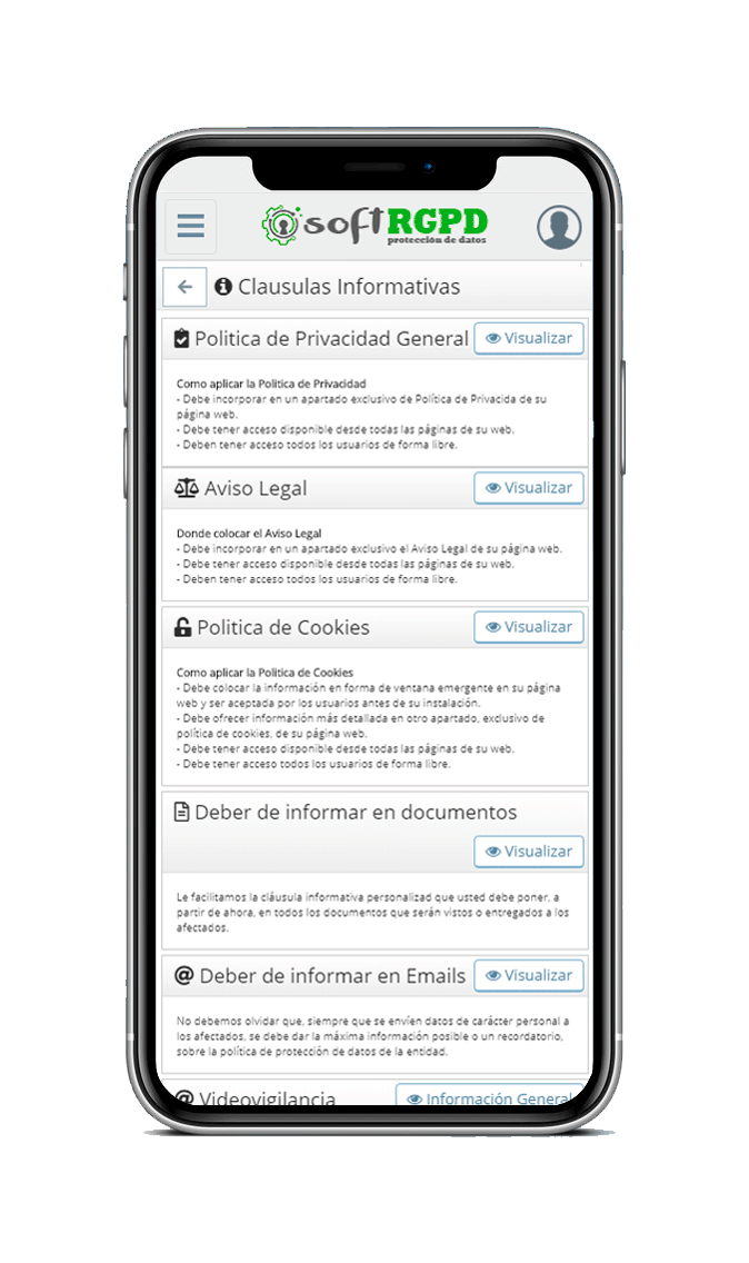 Plataforma para firma online de contratos (usuarios, enc.tratam. y prest.servicio)